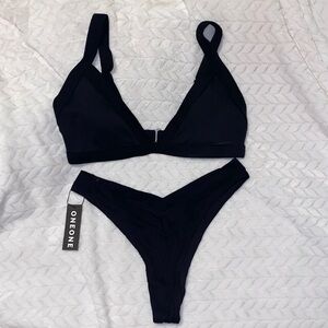 OneOne Black Bikini Set